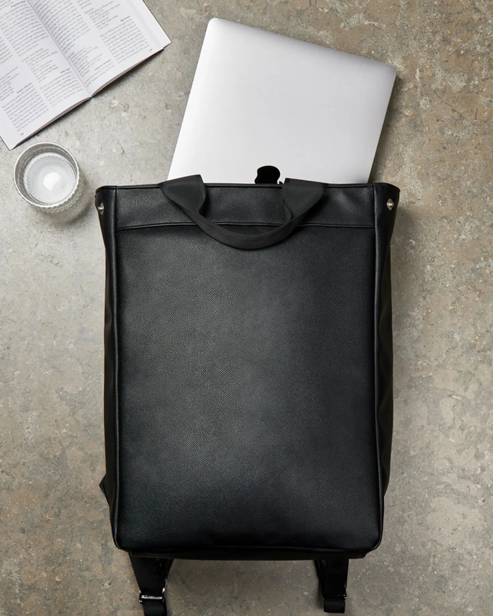 Custom recycled PU backpack Vinga Bermond - 6