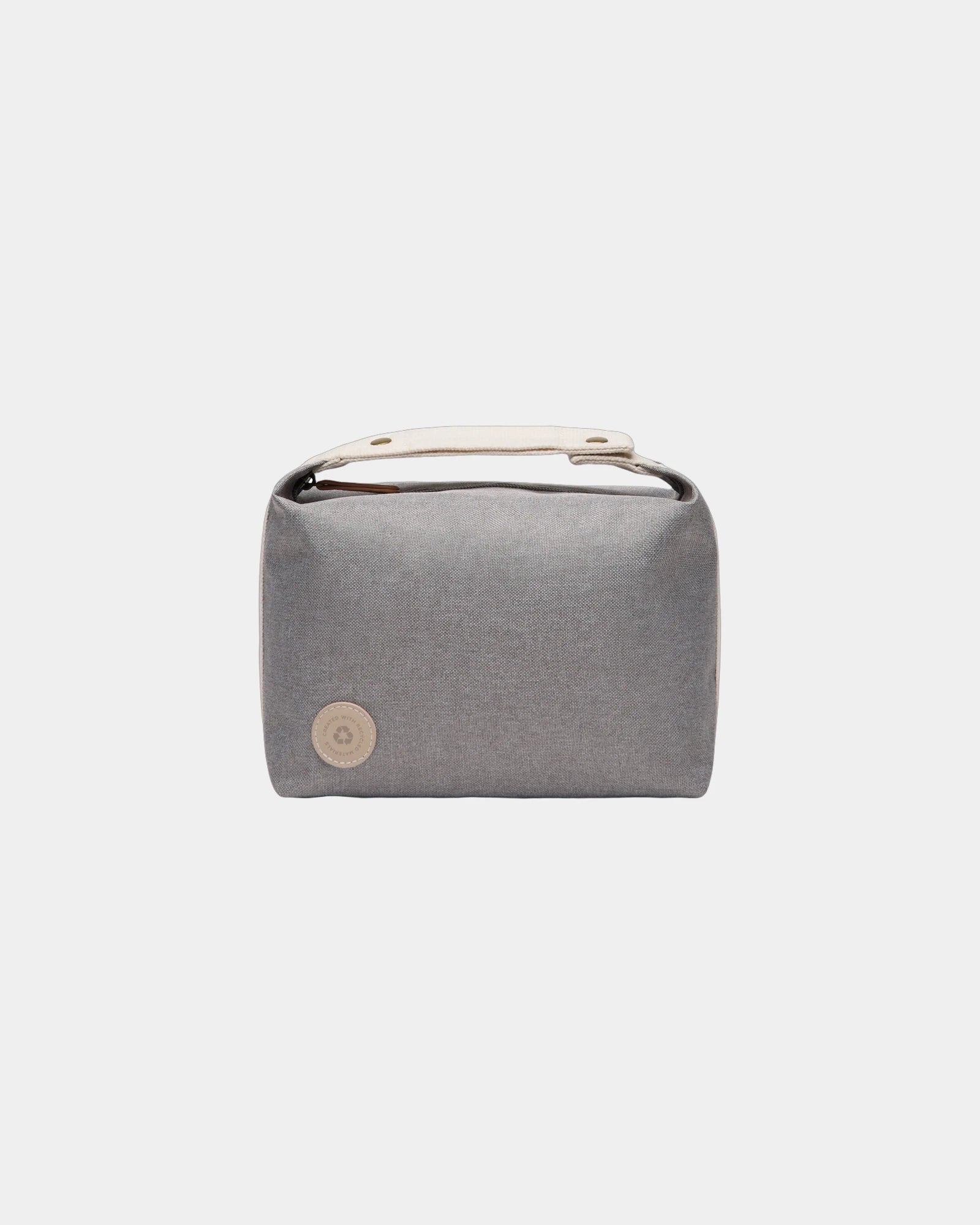 Custom recycled polyester travel toiletry bag Vinga Sortino - Grey