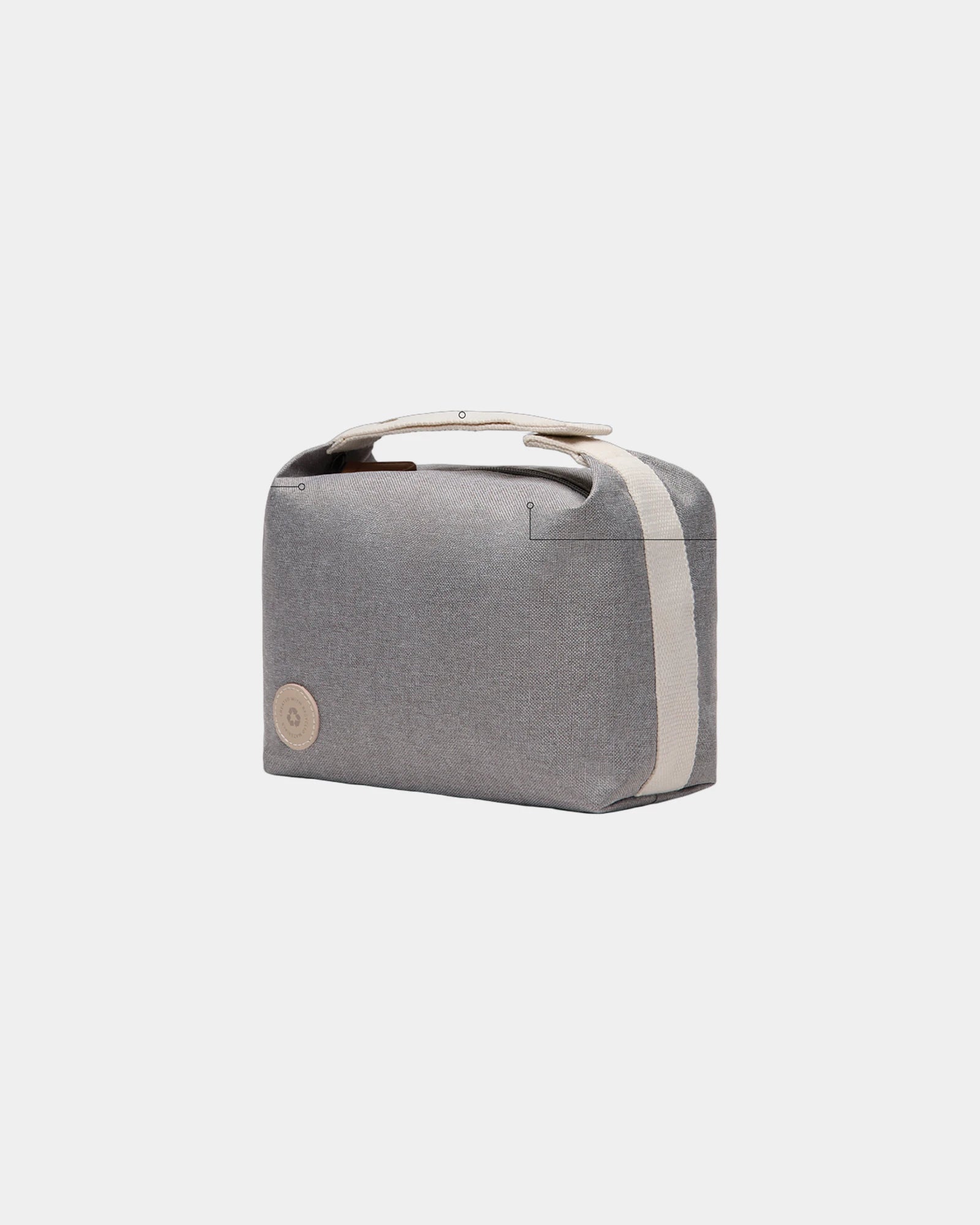 Custom recycled polyester travel toiletry bag Vinga Sortino - 10