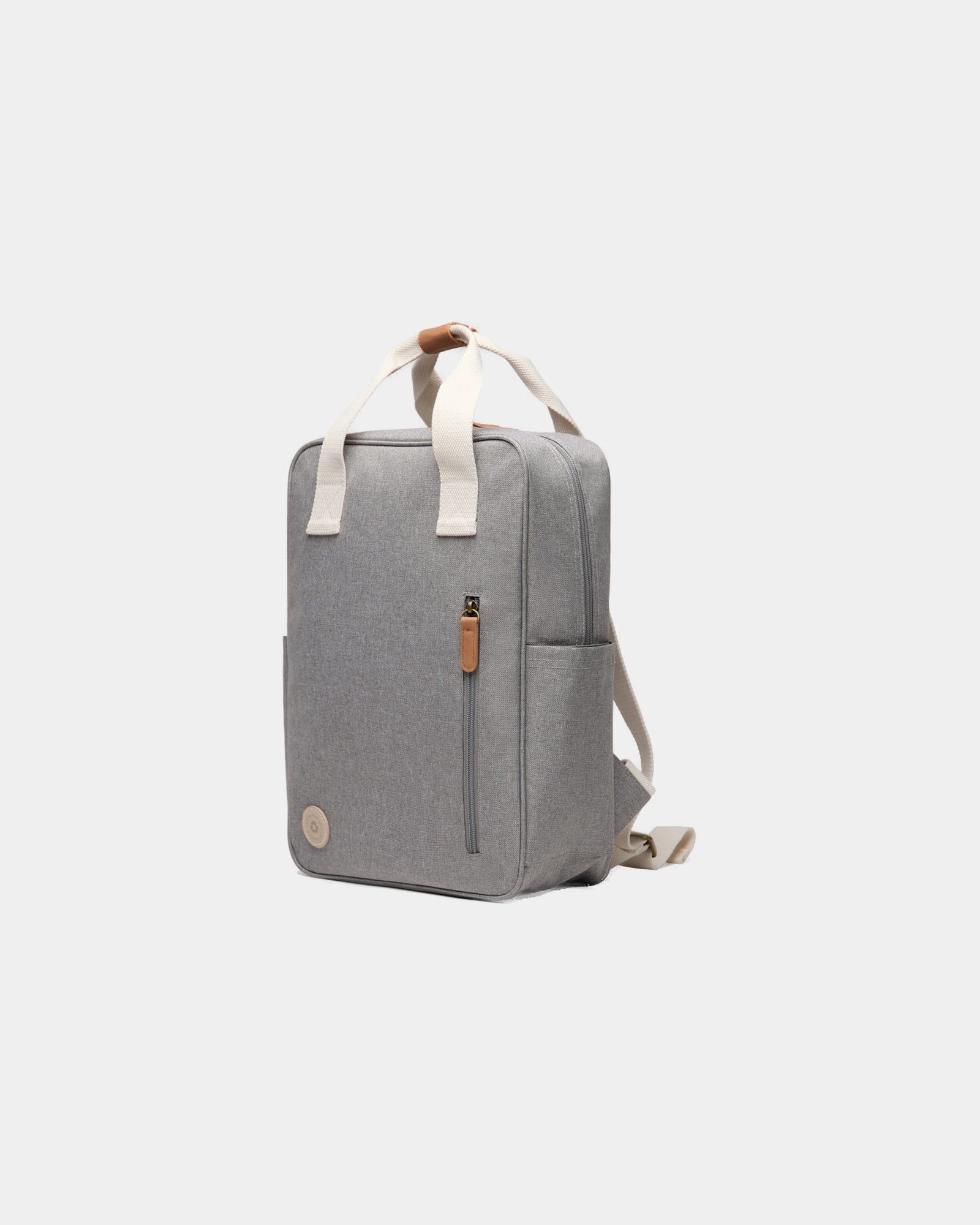 Custom recycled polyester backpack Vinga Sortino - Grey