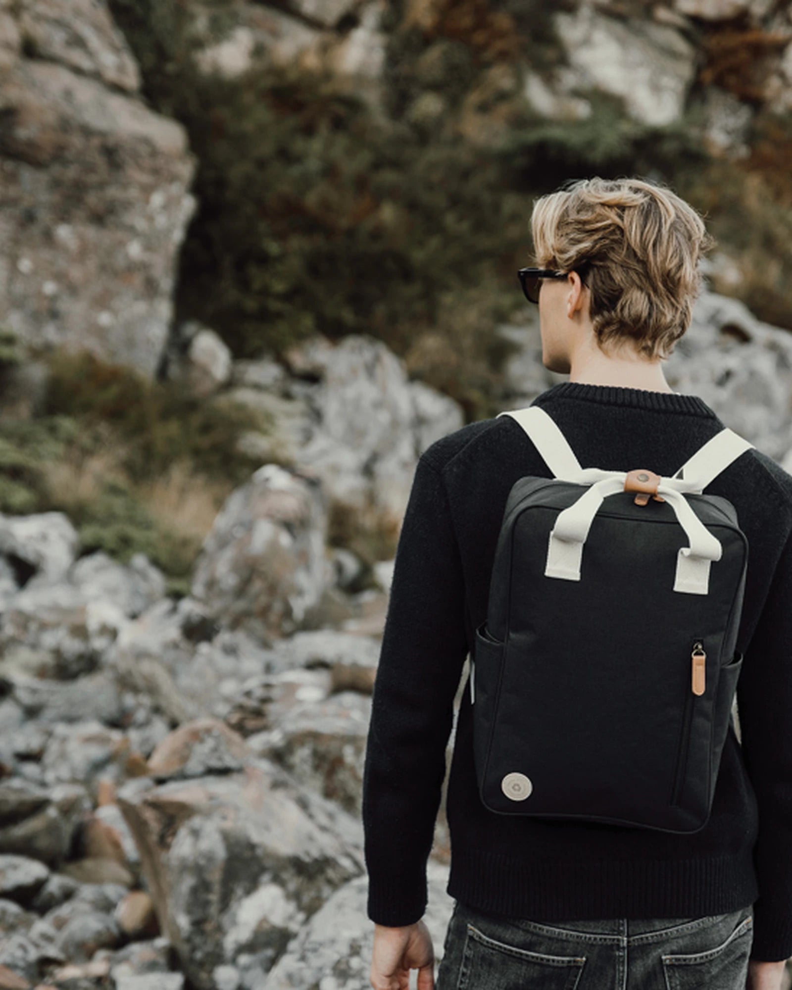 Custom recycled polyester backpack Vinga Sortino - 8