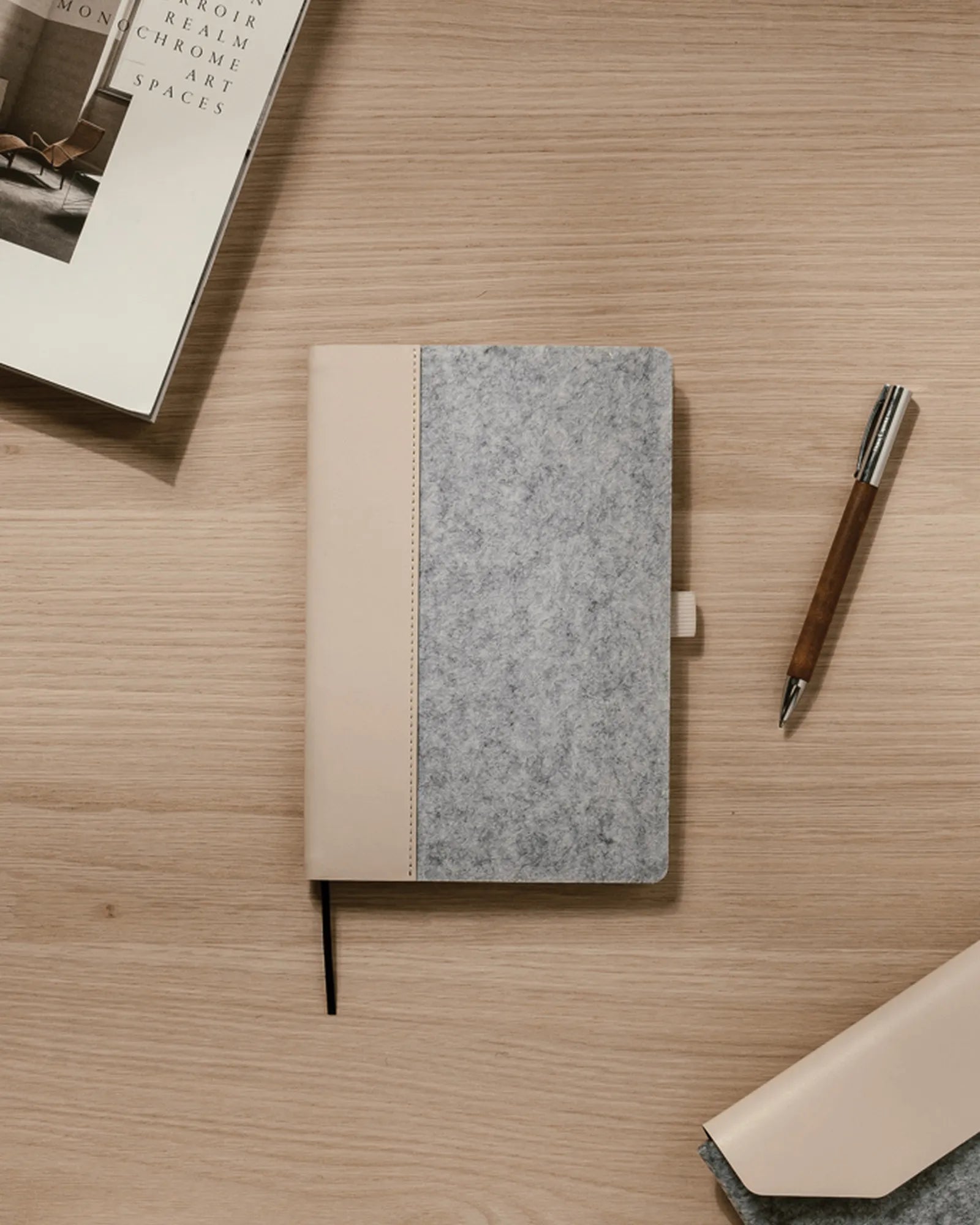 Custom recycled felt notebook Vinga Albon - 7