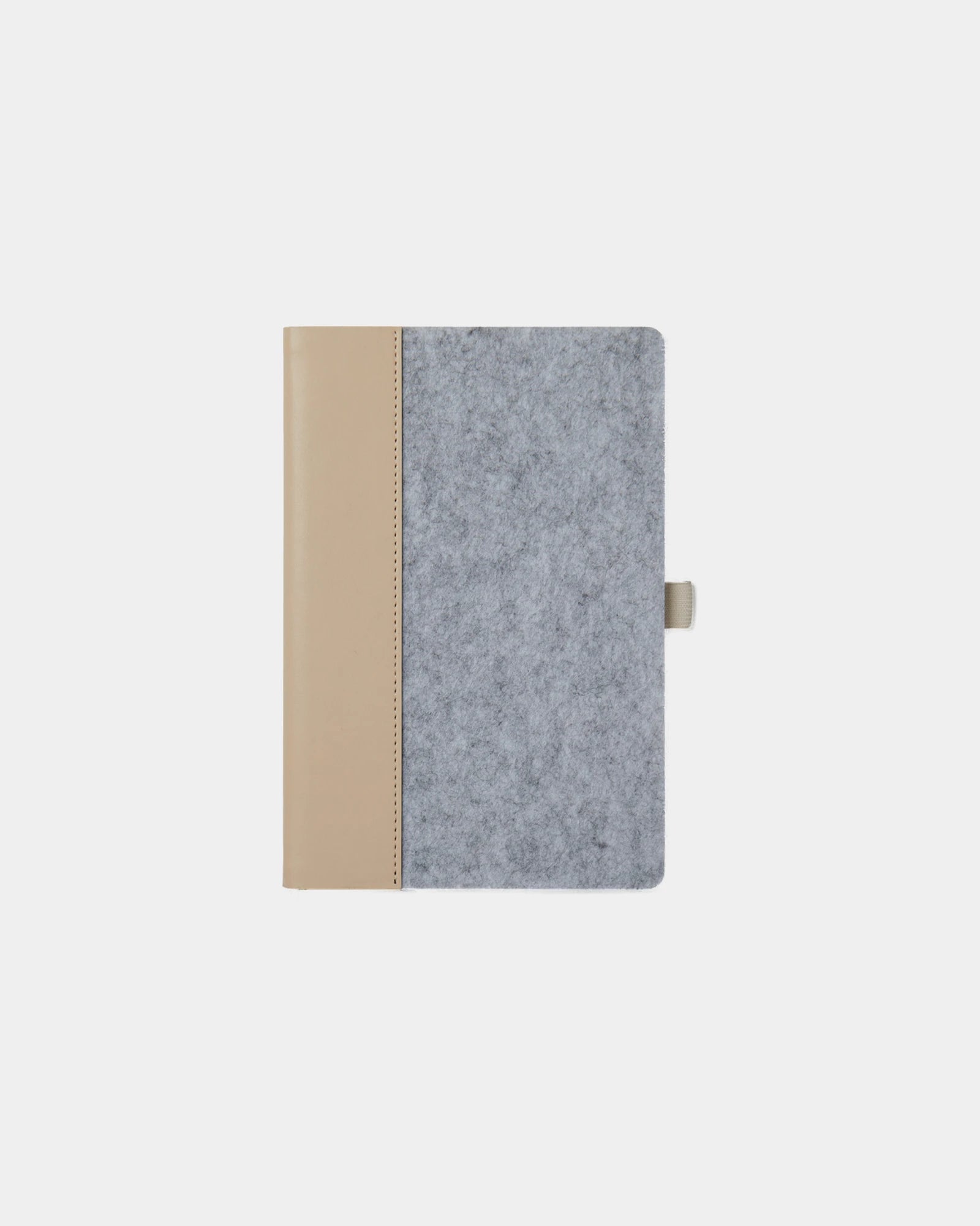 Custom recycled felt notebook Vinga Albon - Grey