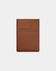 Custom recycled polyester laptop sleeve Vinga Timo - Brown