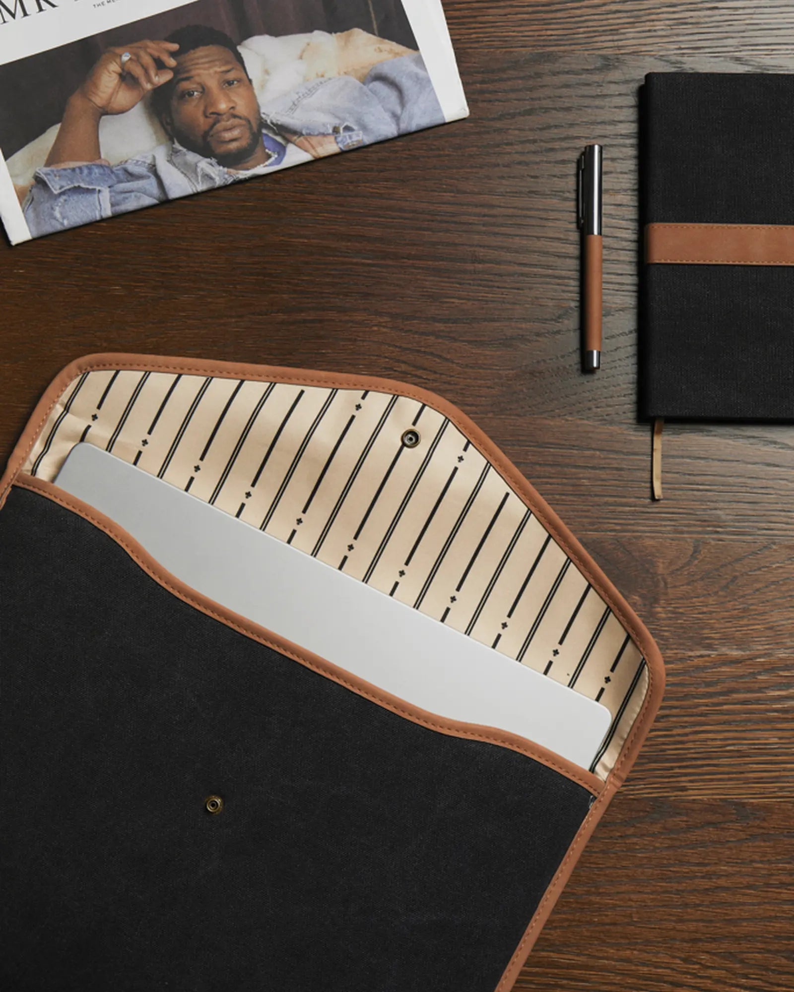 Custom recycled polyester laptop sleeve Vinga Bosler - 3