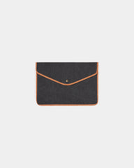 Custom recycled polyester laptop sleeve Vinga Bosler - Black