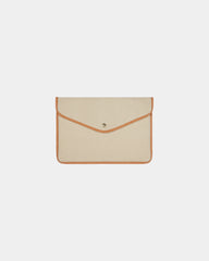 Custom recycled polyester laptop sleeve Vinga Bosler - Beige