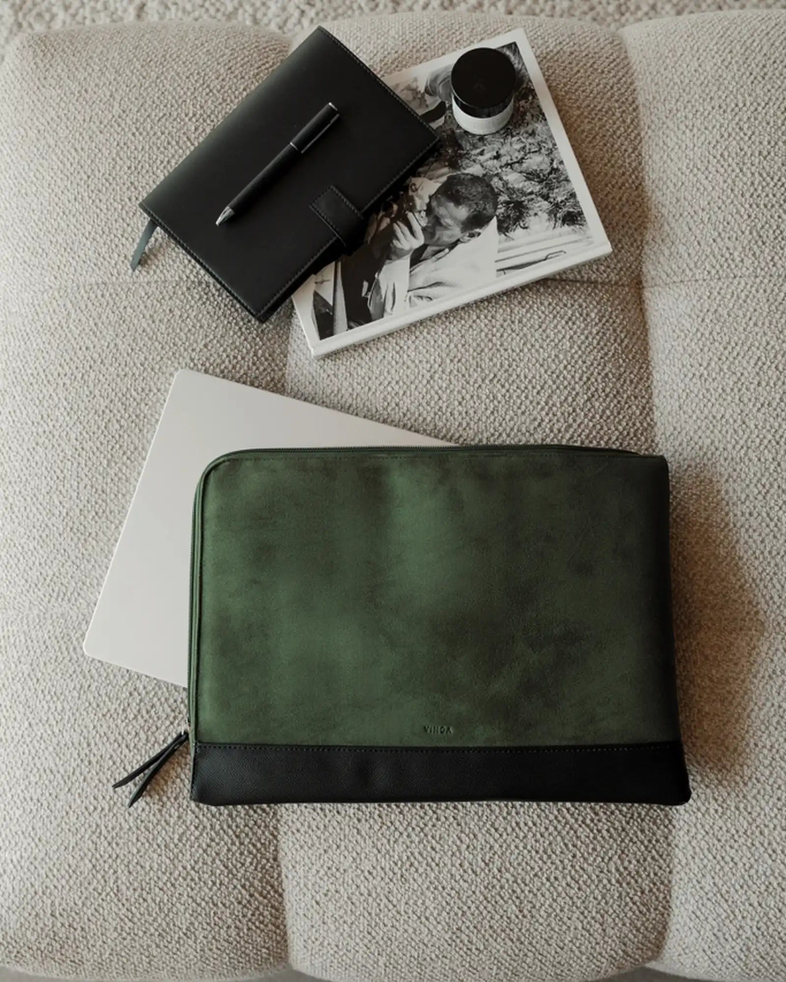 Custom recycled polyester laptop sleeve Vinga Marlow - 8