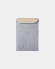 Custom recycled felt laptop sleeve Vinga Albon 15" - Grey