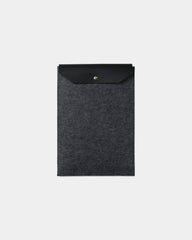 Custom recycled felt laptop sleeve Vinga Albon 15" - Black