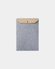 Custom recycled felt laptop sleeve Vinga Albon 17" - Grey