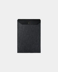 Custom recycled felt laptop sleeve Vinga Albon 17" - Black