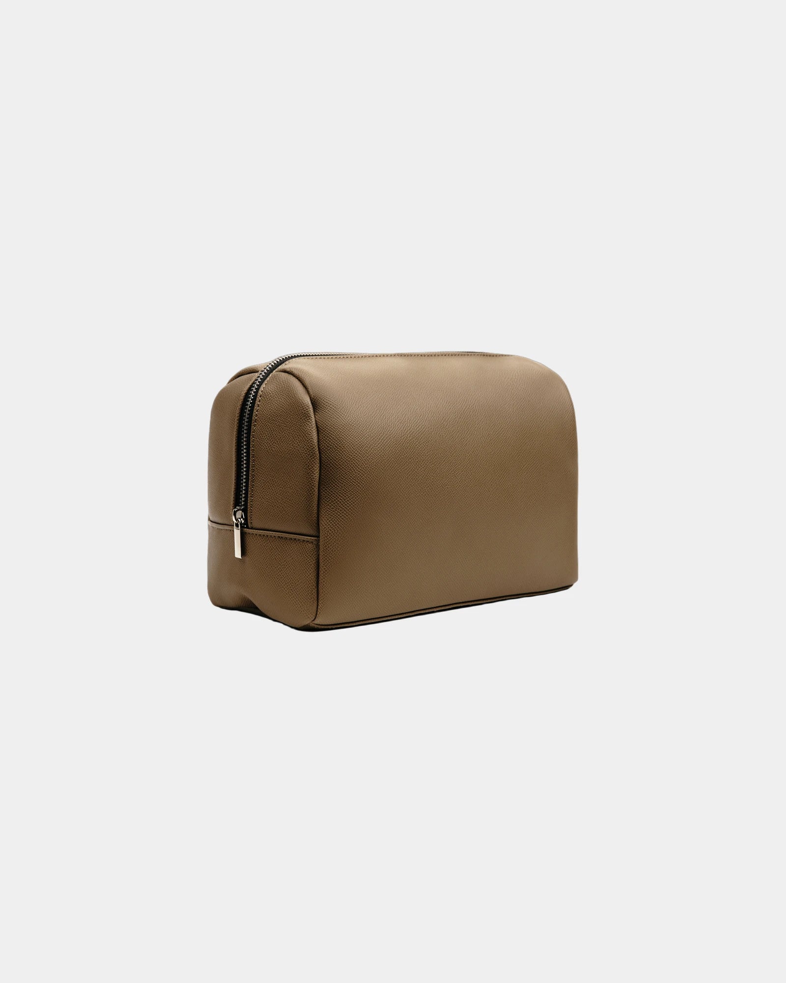 Custom promotional recycled PU travel toiletry bag Vinga Bermond - Brown