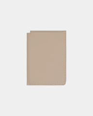 Custom recycled PU passport holder Vinga Baltimore - Greige