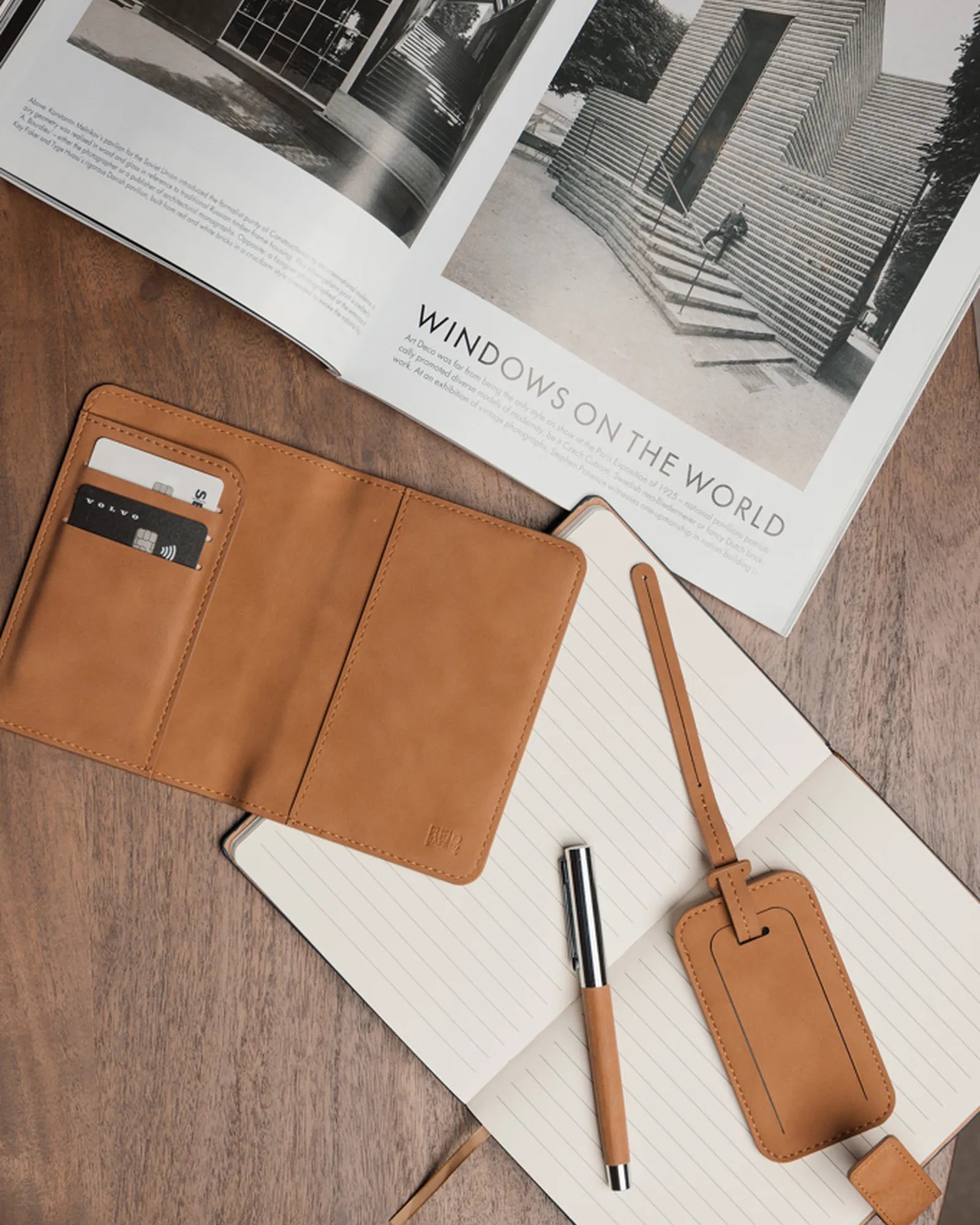 Custom recycled polyester luggage tag Vinga Bosler - 3