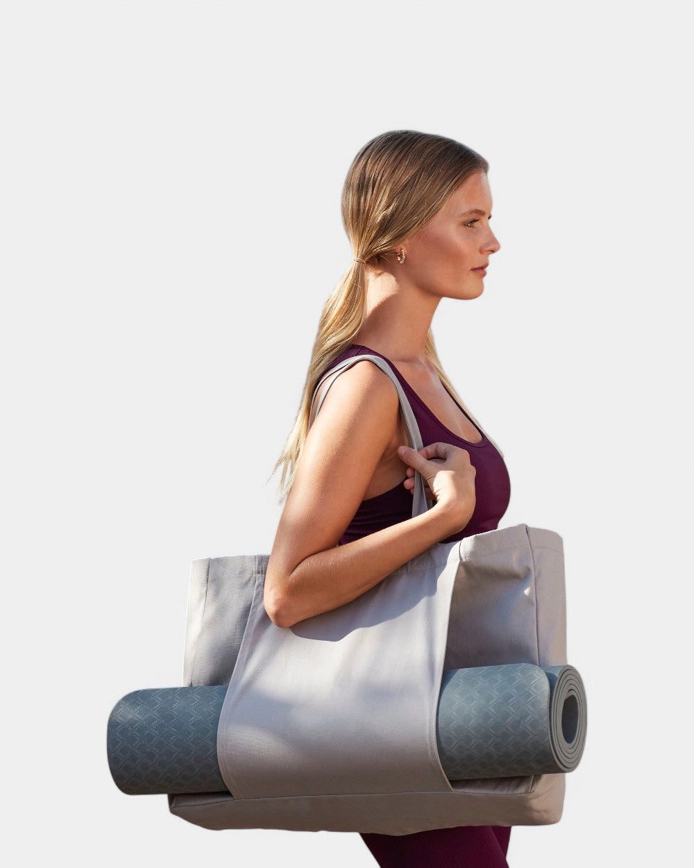 Customizable Organic Cotton Yoga Bag