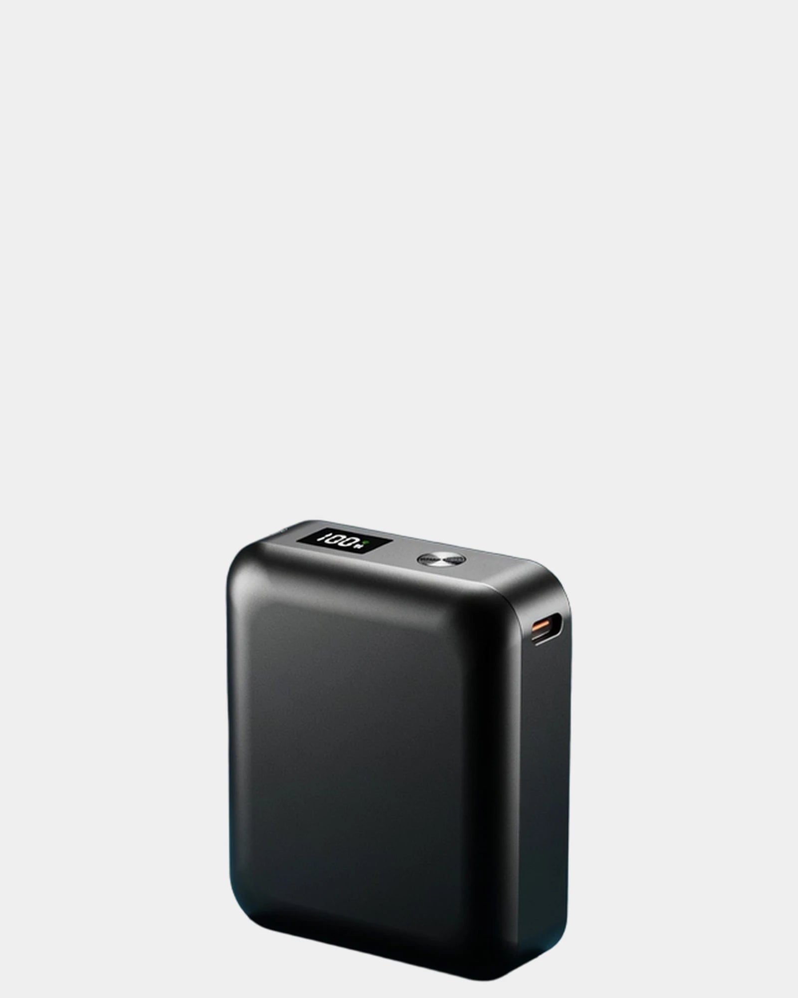 Powerbank aluminium recyclé 10 000 mAh à personnaliser - Noir