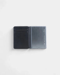 Customizable anti-RFID recycled leather card holder