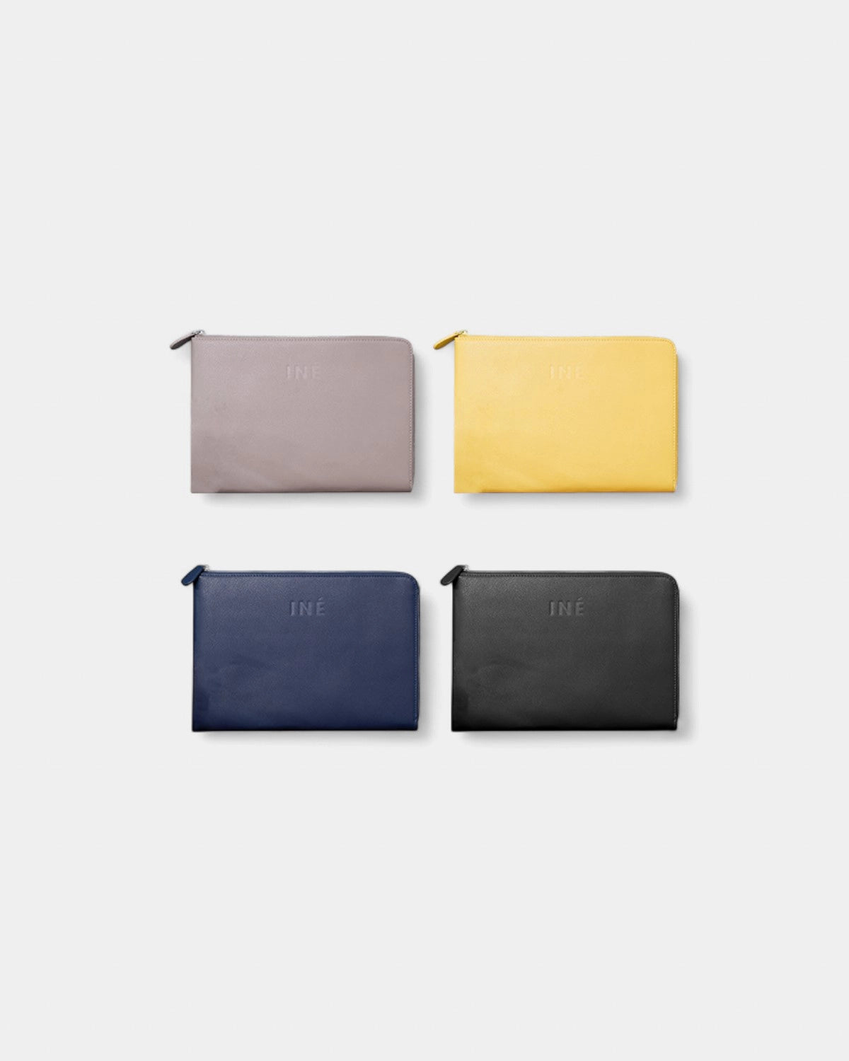Iné Laptop Pouch in Recycled Leather to Personalize