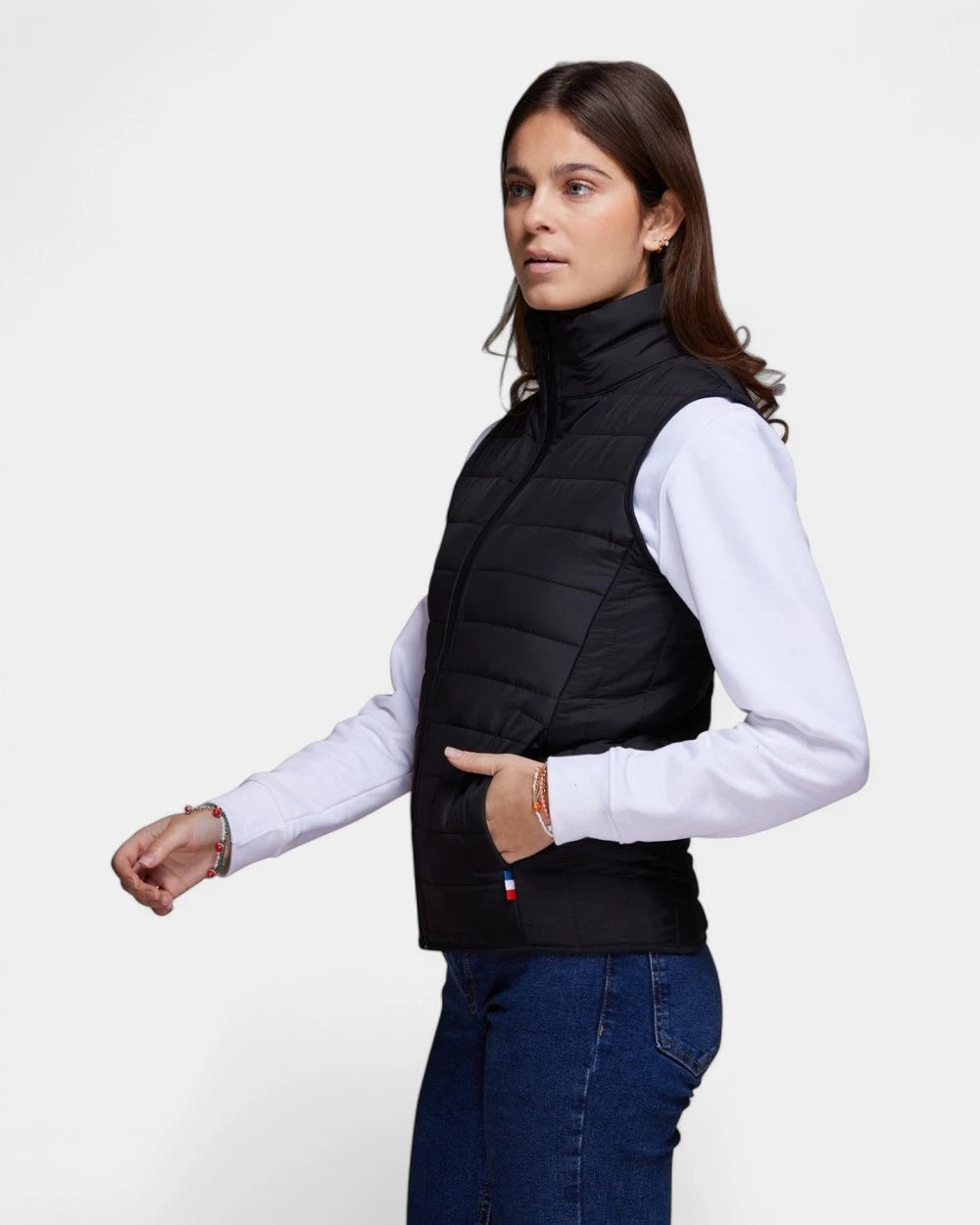 Women's Sleeveless Down Jacket Made in France - Customizable