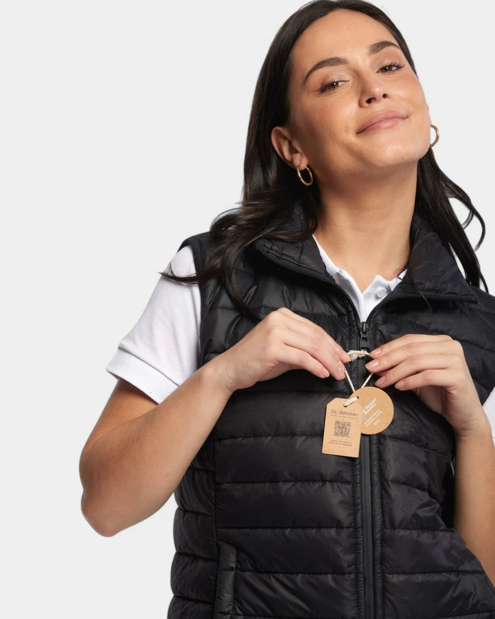 Women's Sleeveless Down Jacket Made in France - Customizable
