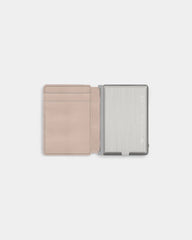 Customizable anti-RFID recycled leather card holder