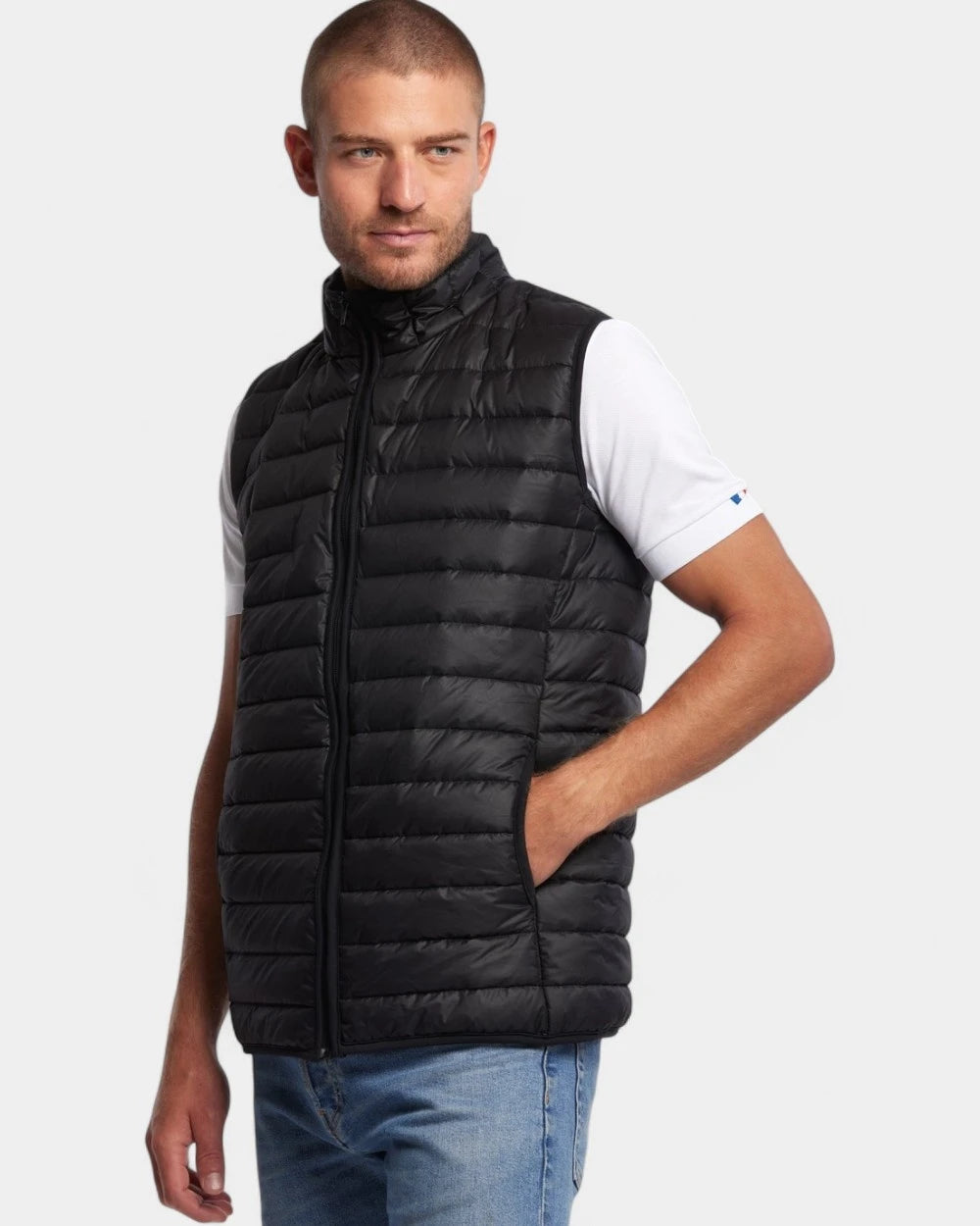 Men's Sleeveless Down Jacket Made in France to Customize