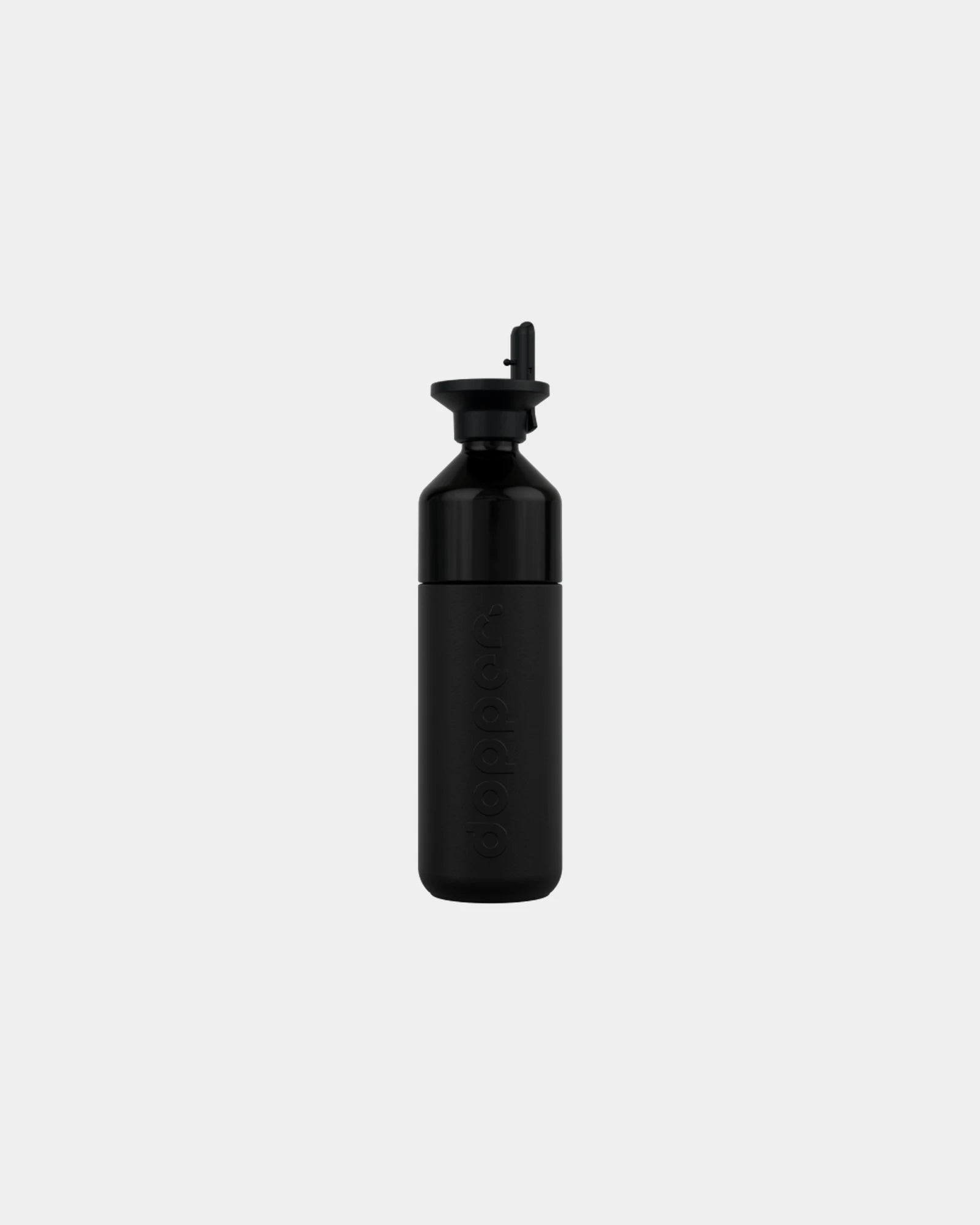 Custom insulated stainless steel water bottle Dopper - Blazing Black
