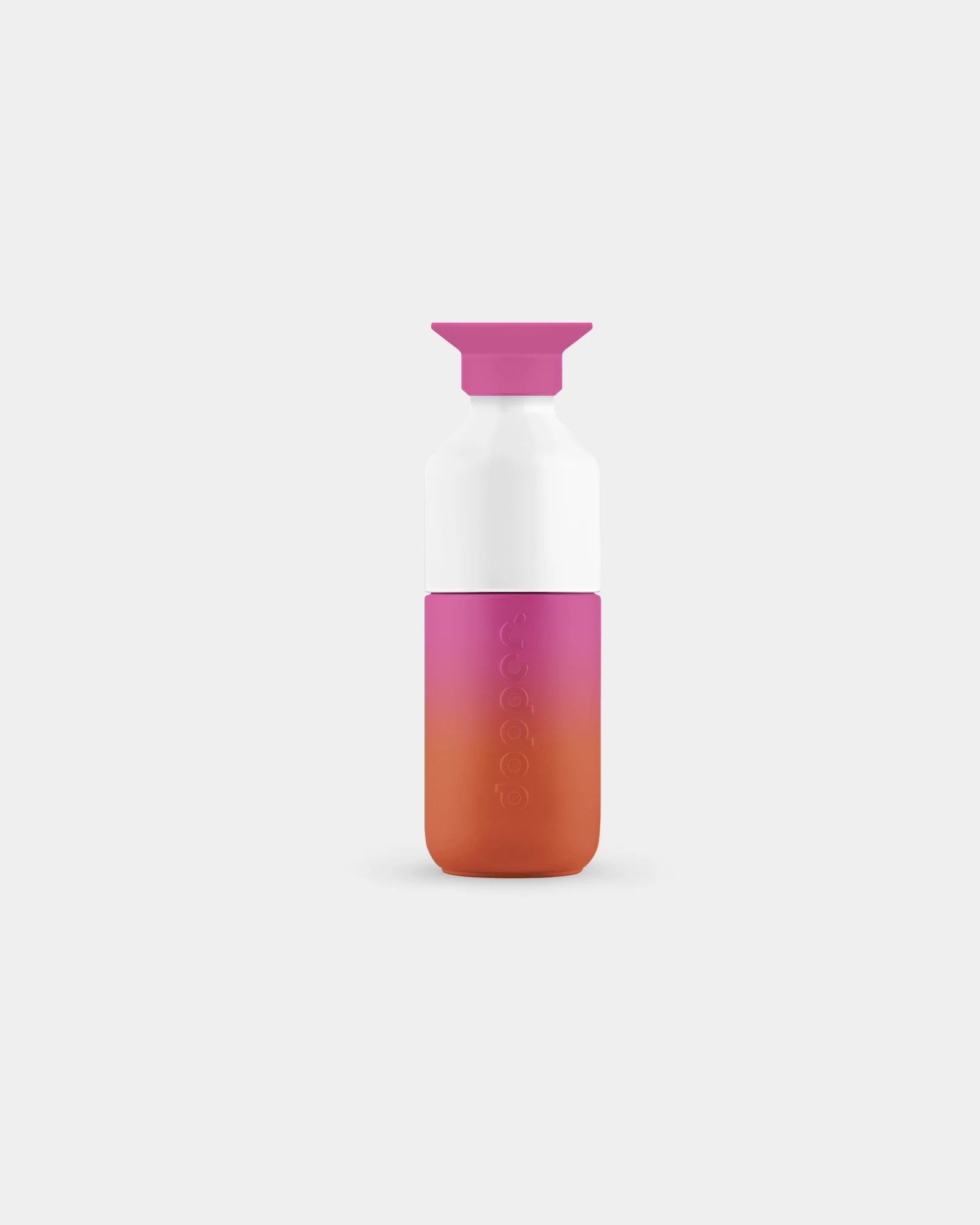 Custom recycled stainless steel Dopper Steel 350ml bottle - Sunset Pink