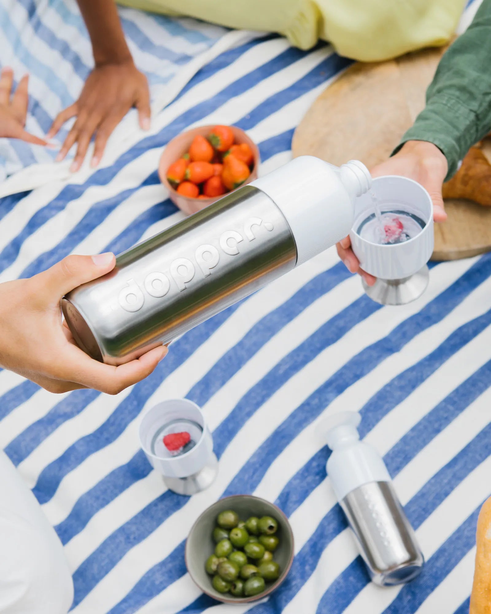 Custom recycled stainless steel Dopper Steel 350ml bottle - 81