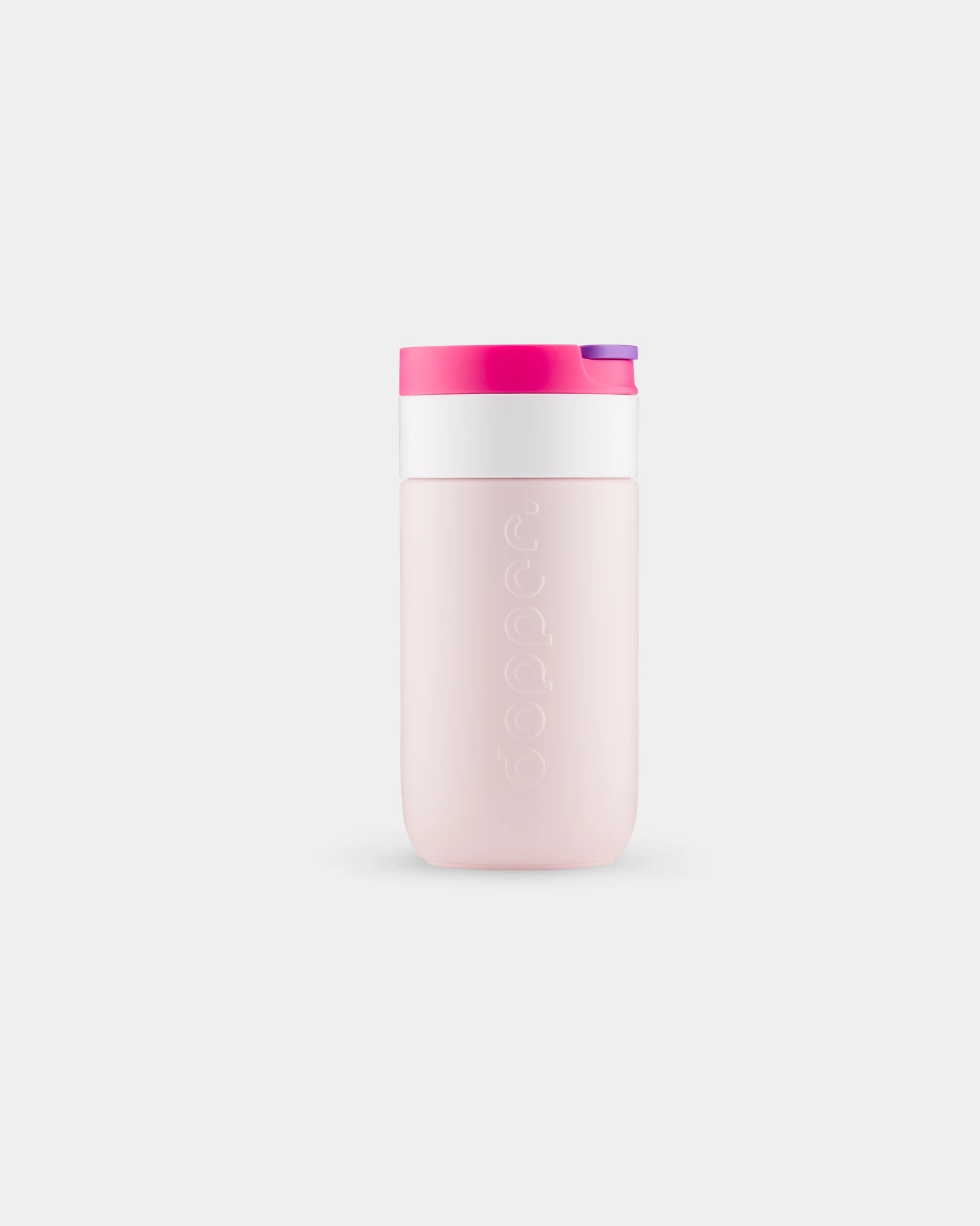 Custom recycled stainless steel travel mug Dopper 300ml - Berry Pink