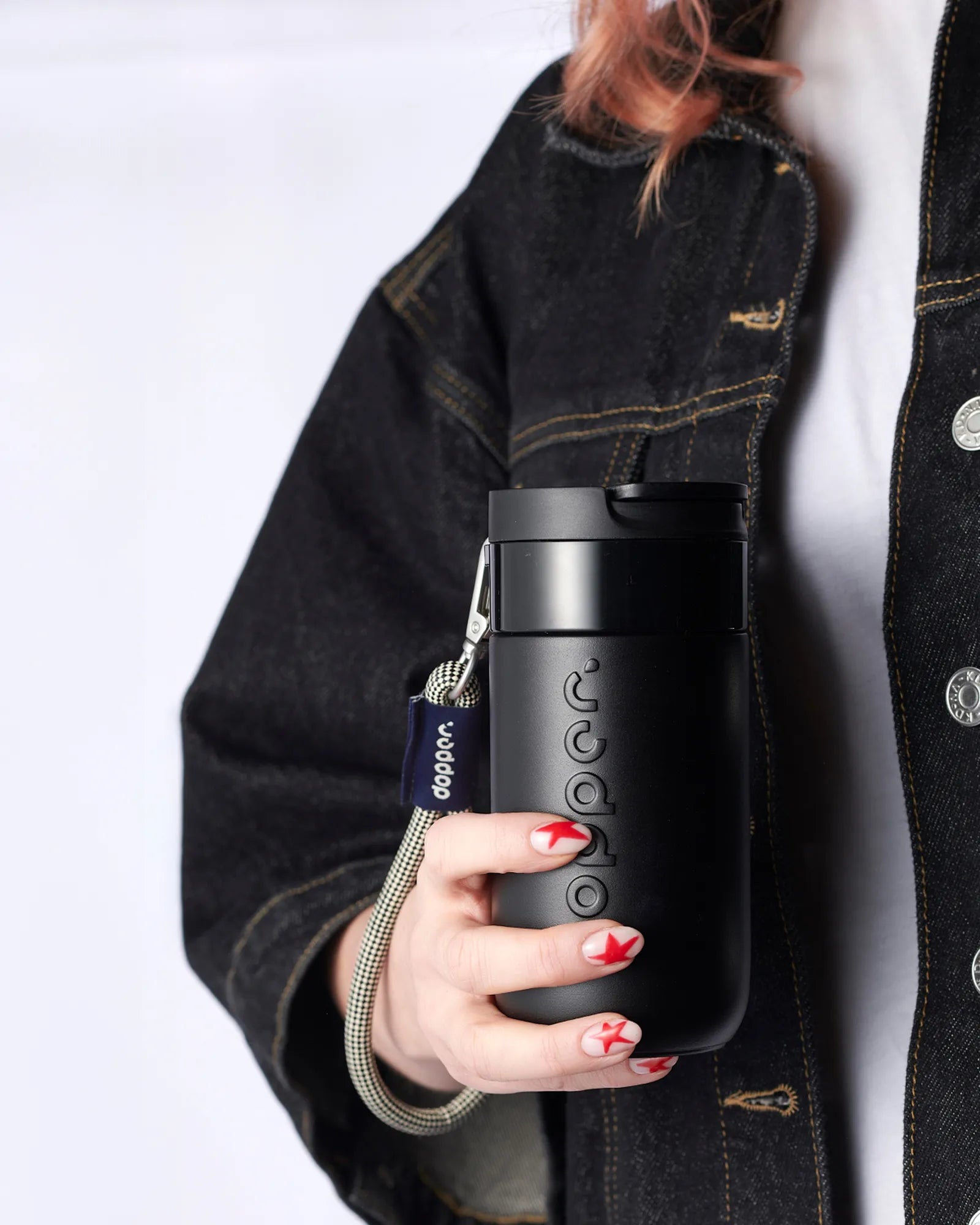 Custom recycled stainless steel travel mug Dopper 300ml - 12