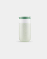 Custom recycled stainless steel travel mug Dopper 300ml - Forest Green