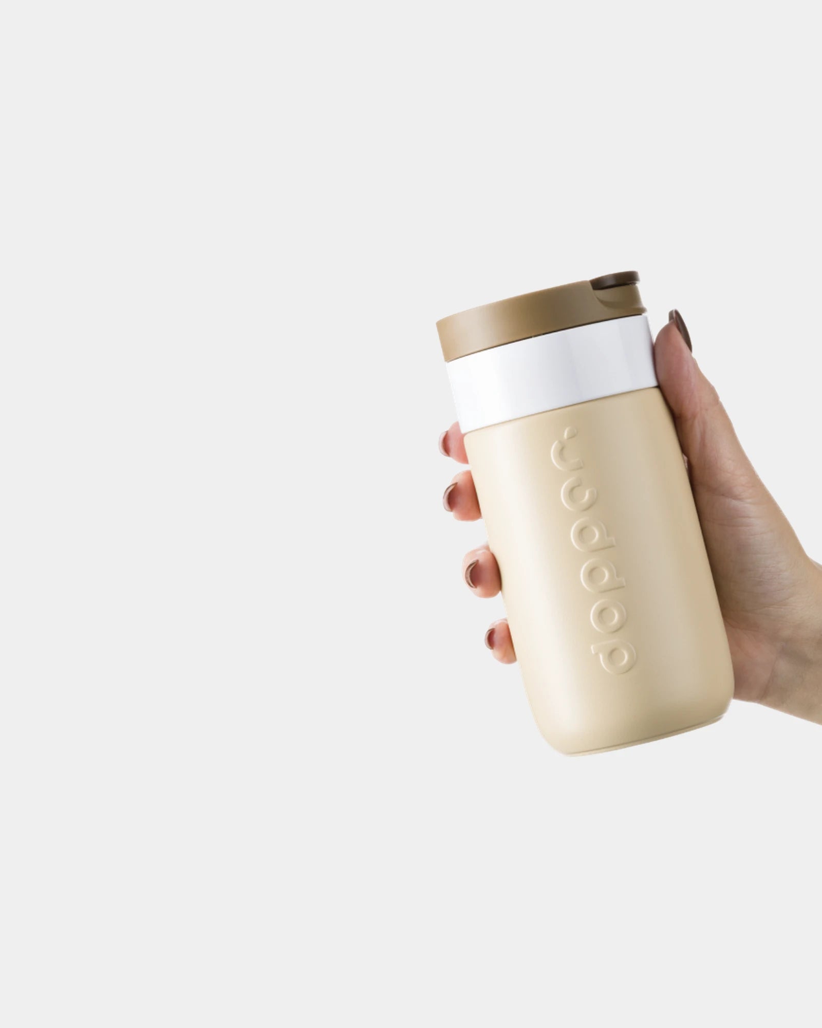 Custom recycled stainless steel travel mug Dopper 300ml - 30