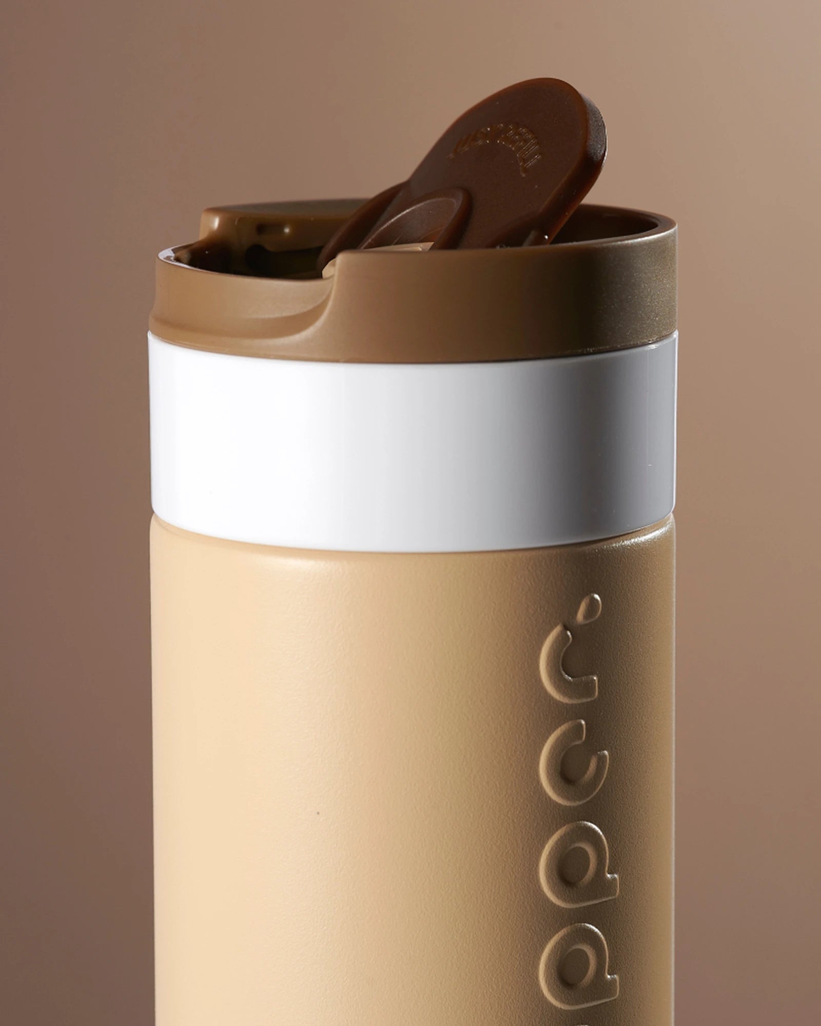 Custom recycled stainless steel travel mug Dopper 400ml - 38