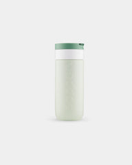 Custom recycled stainless steel travel mug Dopper 400ml - Forest Green