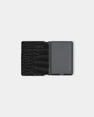 Customizable anti-RFID recycled leather card holder