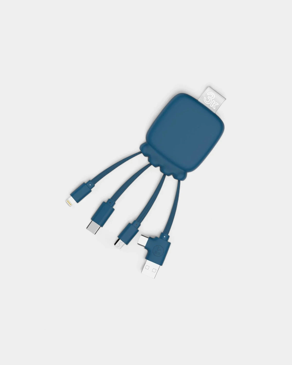 Pocket Battery 3,000 mAh & Customizable Multi-Cables