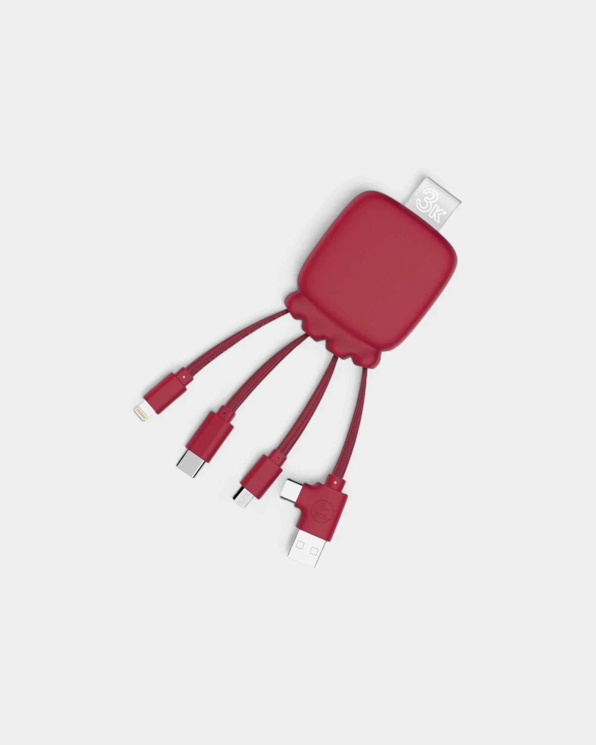 Pocket Battery 3,000 mAh & Customizable Multi-Cables