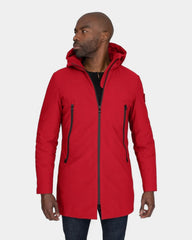 Softshell parka with customizable down lining