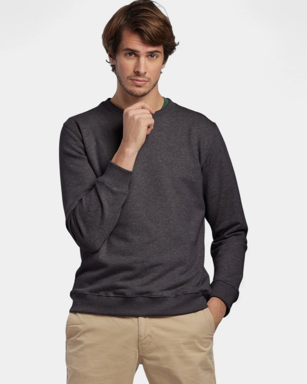 Customizable Round Neck Sweatshirt Made in France