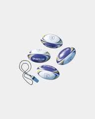 Promotional multicolor rugby ball 13 cm - Default