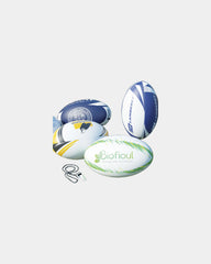 Ballon multicolore WALOMO PREMIUM Rugby à personnaliser - Multicolore