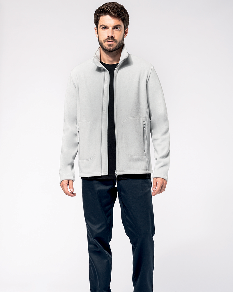 Eco-friendly customizable microfleece jacket