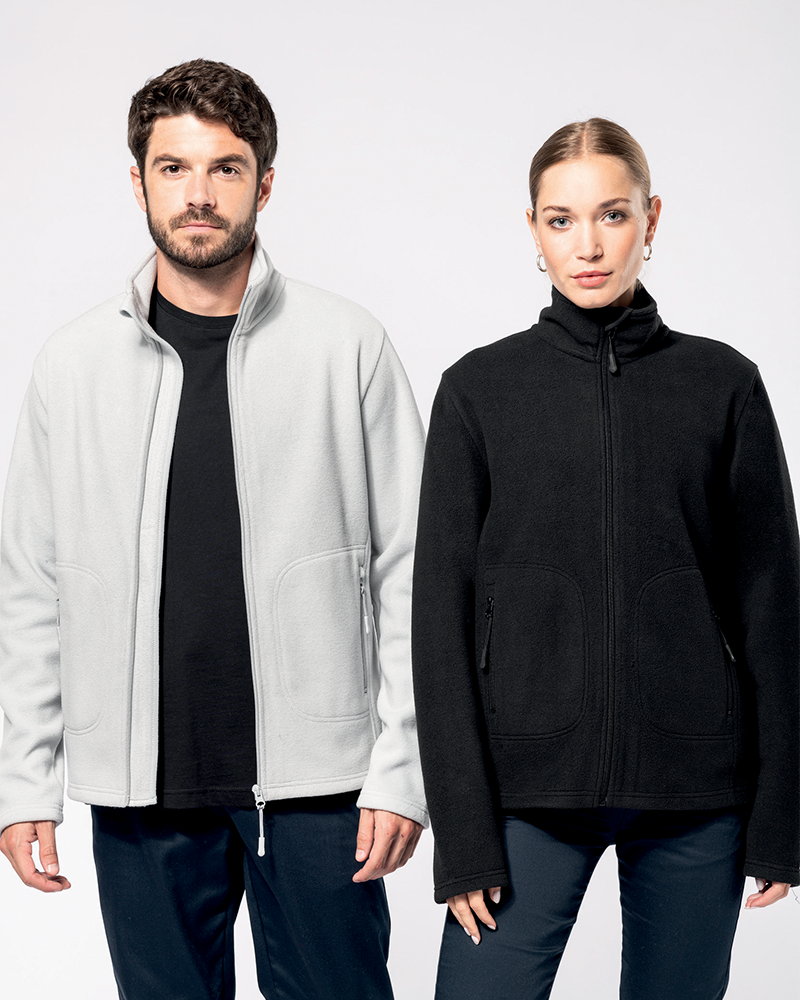 Eco-friendly customizable microfleece jacket