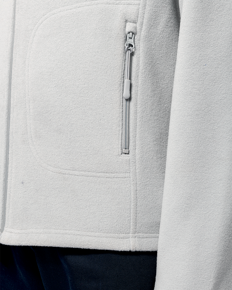 Eco-friendly customizable microfleece jacket