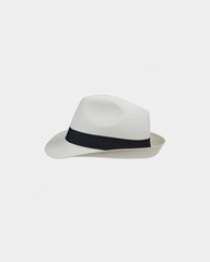 White unisex Panama made in Europe customizable