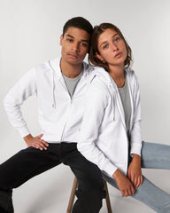 Customizable Unisex Zip Sweatshirt in Organic Cotton