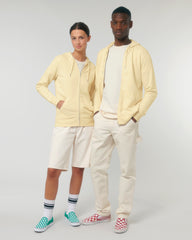 Customizable Unisex Zip Sweatshirt in Organic Cotton