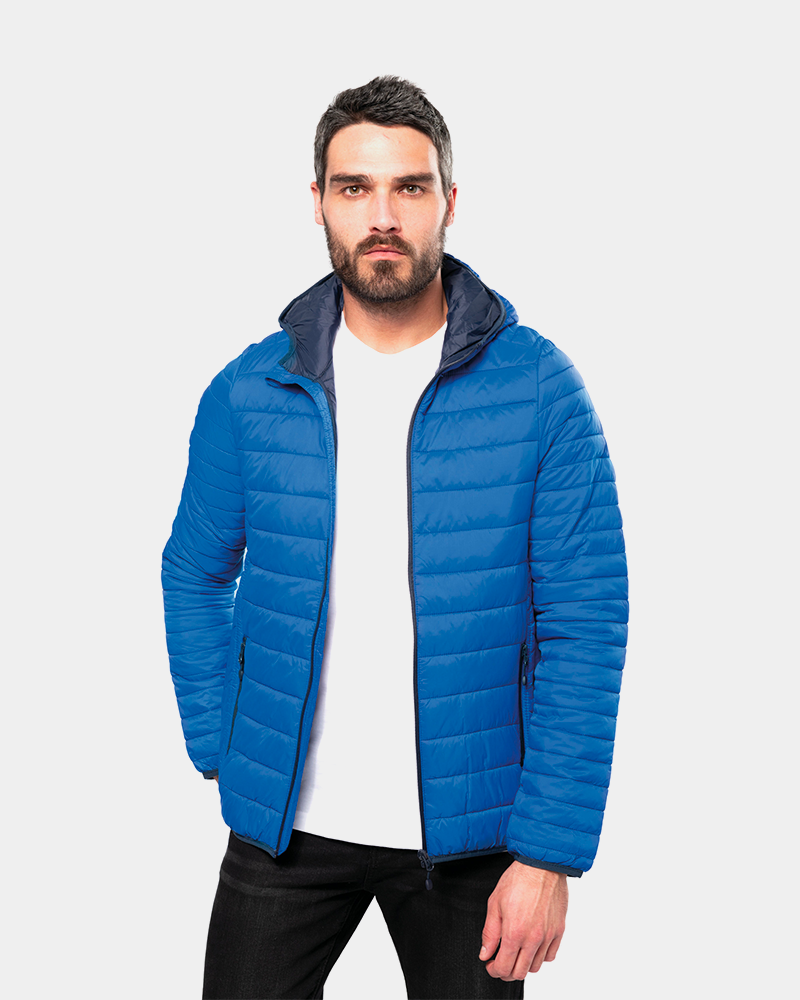 Customizable Hooded Down Jacket for Men